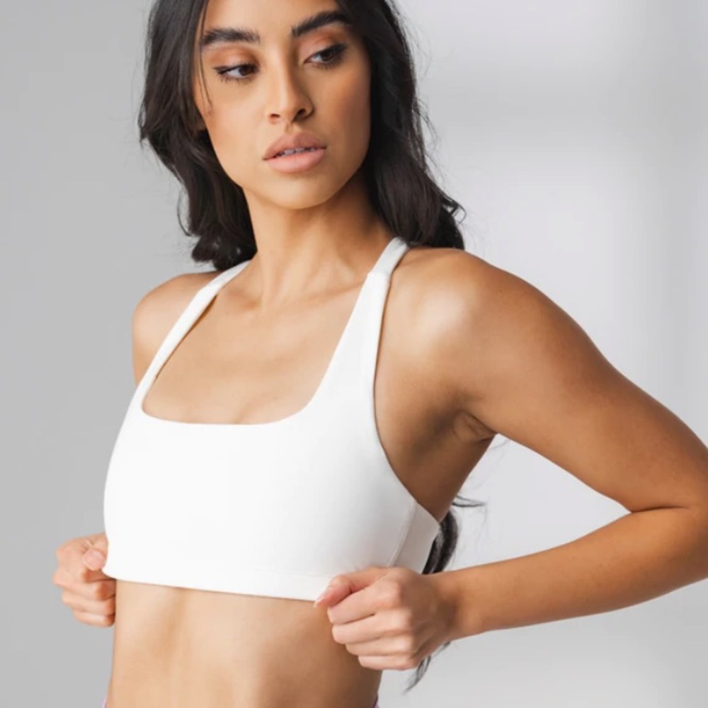 NWT Balance Athletica Core Bra in White (Jasmine)